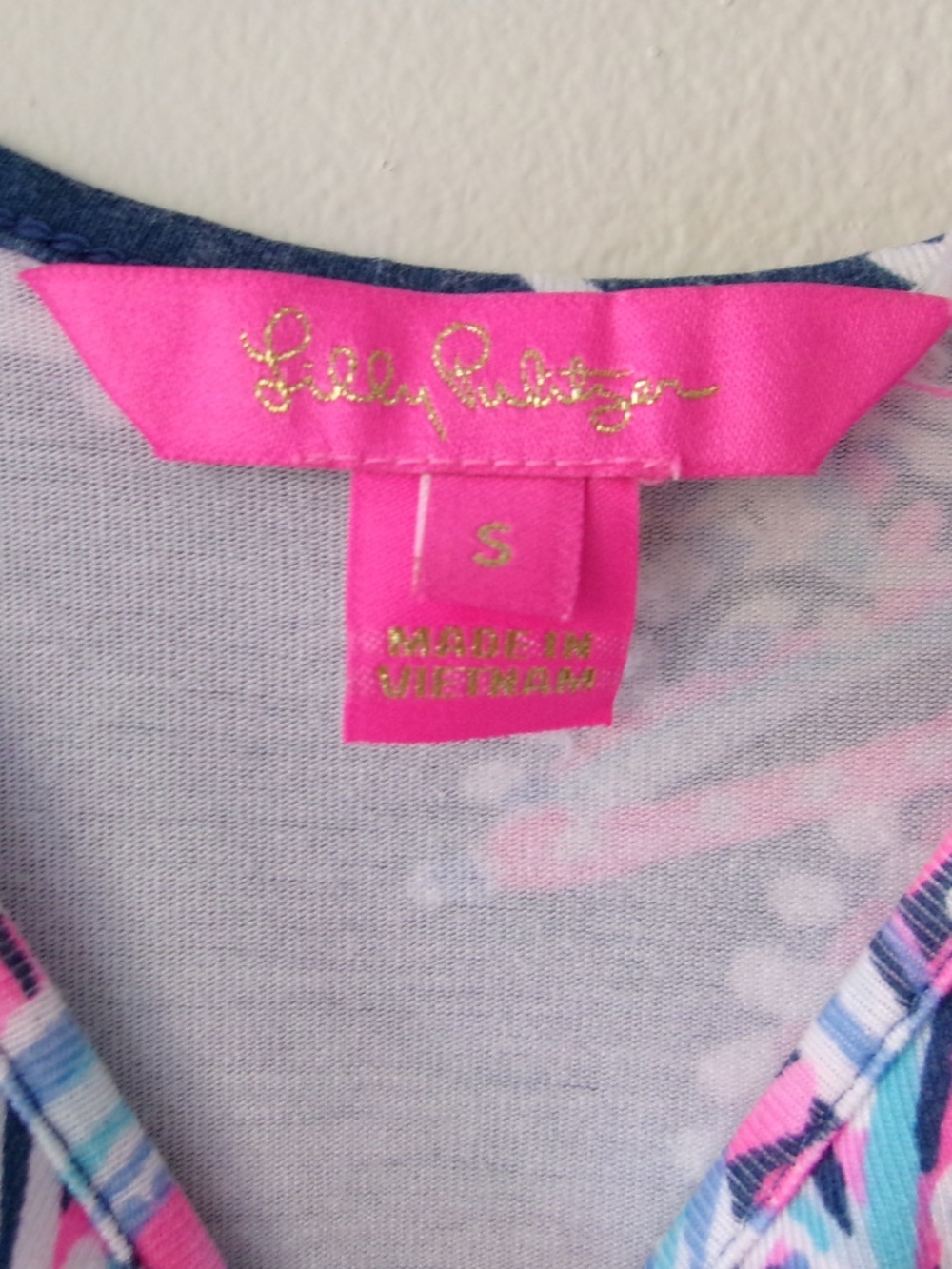 Lilly Pulitzer Jarrett Romper Oyster Bay Blue with tassels Small - Picture 4 of 4